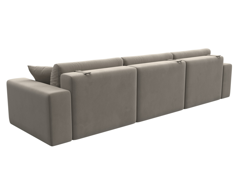 Диваны еврокнижки, Диван прямой Лига-036 Классик Лонг, микровельвет