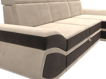 Диван угловой Лига-032 правый угол, велюр