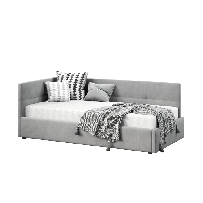 Кровати с мягким изголовьем, Кровать односпальная Меркурий-1 80х200