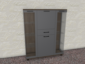 Модульная система Грейс Шкаф ШК-5080  Гикори Джексон Темный