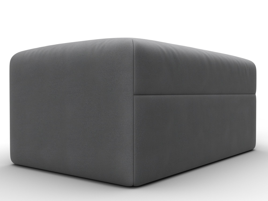 Пуф в прихожую, Модуль пуф Лига-060 НПБ, замша JOLY