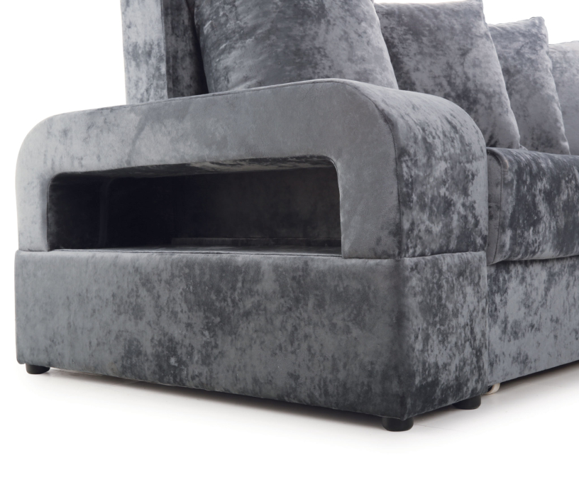 Диваны угловые в гостиную, Угловой диван Марго 1 правый, велюр