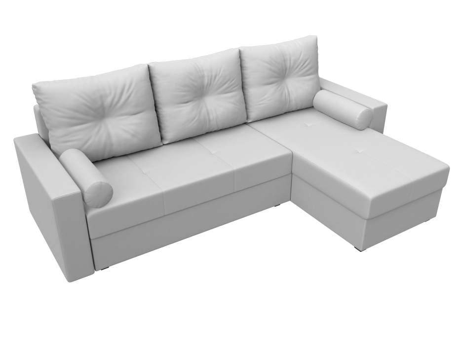 Диваны угловые в гостиную, Диван угловой Верона Лайт правый угол, экокожа