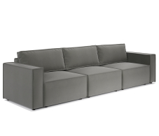 Диваны кровати со спальным местом, Диван модульный Шарм 25 327х95х70 см, велюр