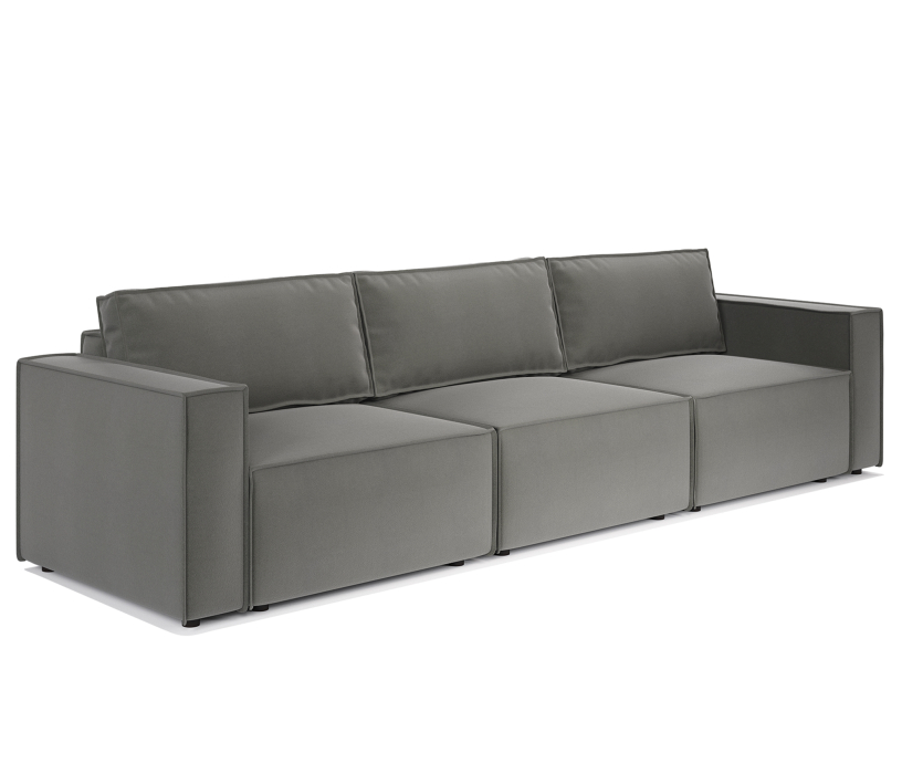 Диваны кровати со спальным местом, Диван модульный Шарм 25 327х95х70 см, велюр