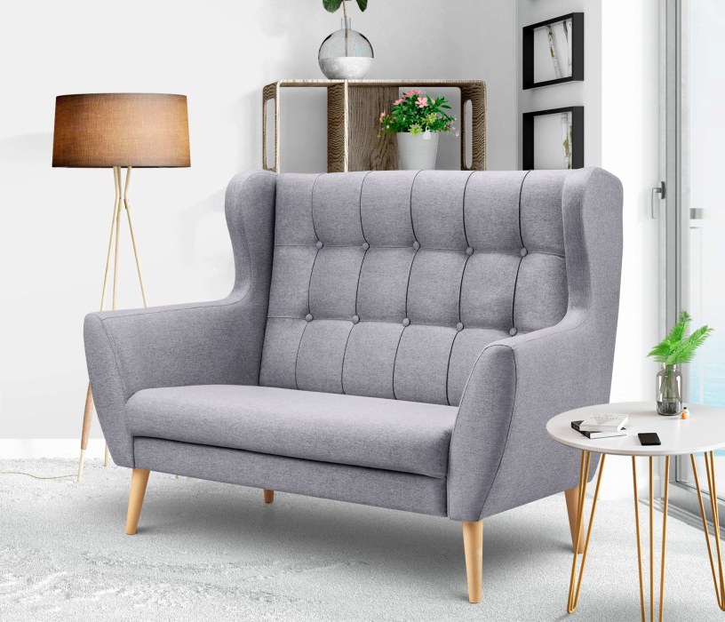 Дизайнерские диваны для гостиной, Диван прямой нераскладной Фиджи, рогожка