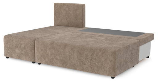 Угловой диван Каир Lux, велюр, левый