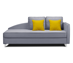 Кровать тахта угловая Альфа  с подъемным механизмом, микровелюр