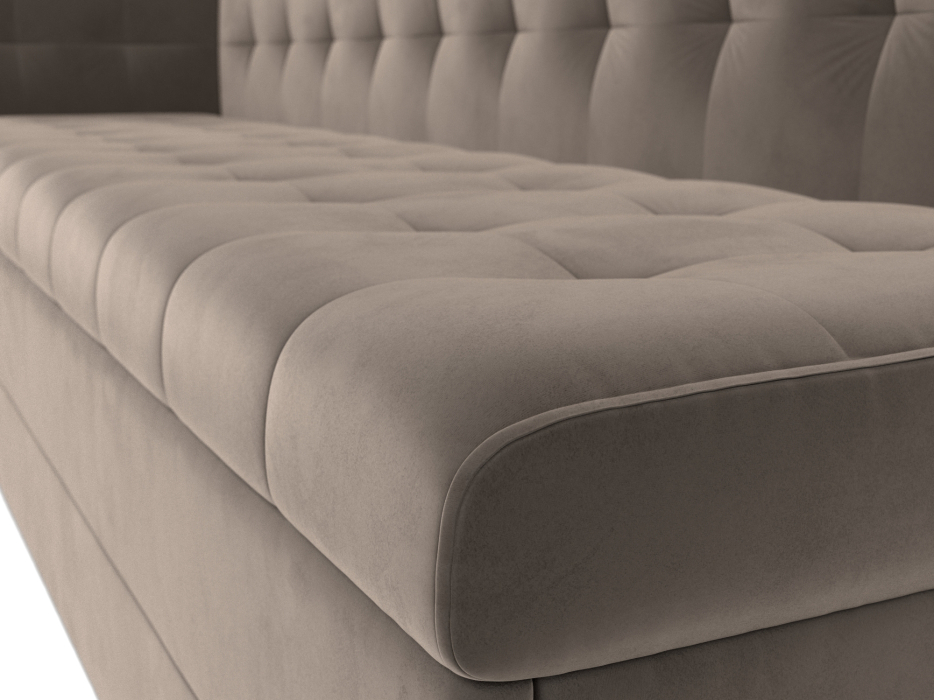 Диваны угловые кухонные, Кухонный диван Бриз с углом слева, велюр