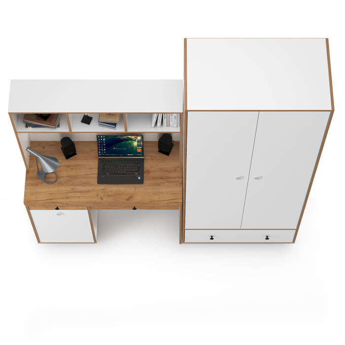 Офисная мебель, Компьютерный стол и шкаф Вуди