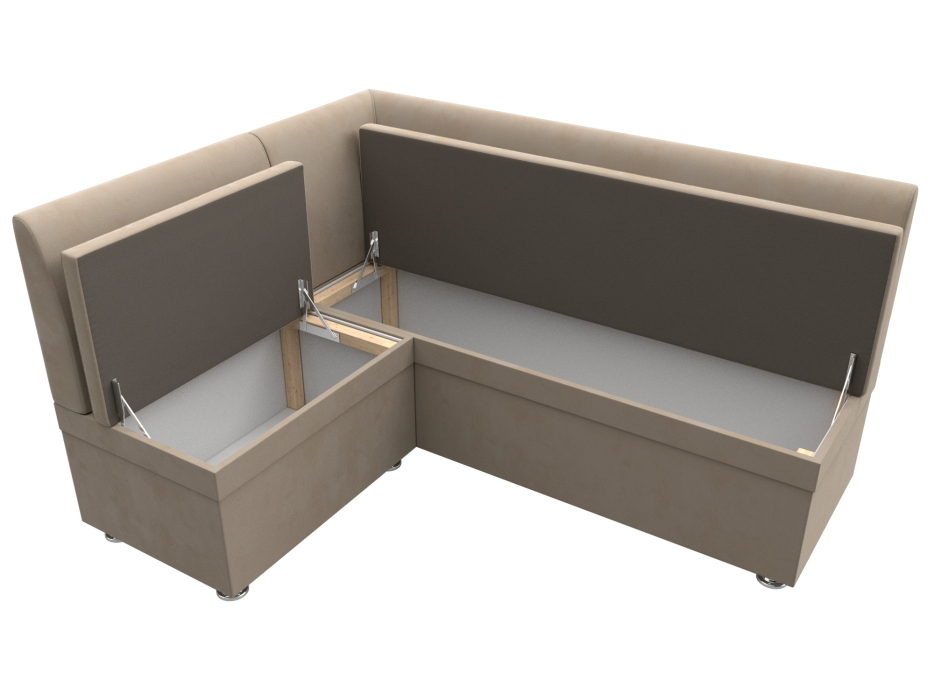 Диваны угловые кухонные, Диван кухонный угловой Уют левый угол, велюр