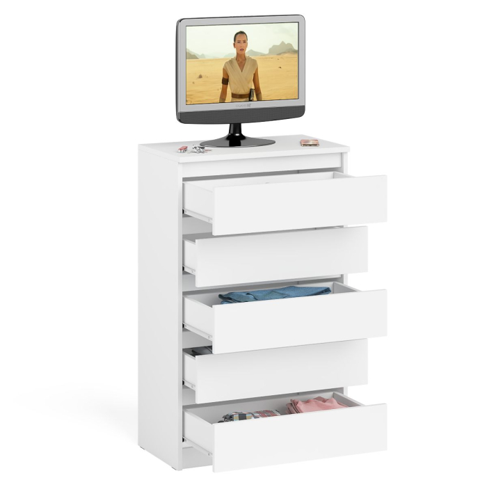 Комоды, Узкий комод пять ящиков Мори МК700.5