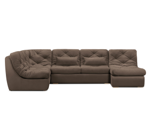 Диван модульный Борнео со спальным местоп П-образный, велюр