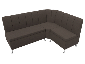 Диван кухонный угловой Кантри правый угол, рогожка Амур