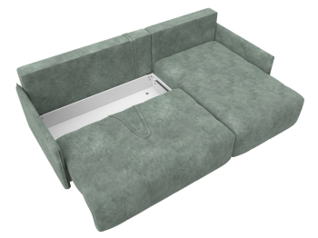 Диван угловой Лига-054 НПБ угол универсальный, велюр BRUT