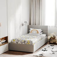 Кровати с мягким изголовьем, Кровать односпальная Меркурий-5 80*200