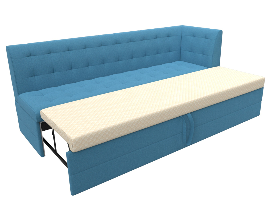 Диваны угловые кухонные, Диван кухонный Бриз с углом справа, рогожка Амур