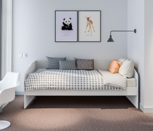 Кровать Mika / Мика СБ-3280 Белый,Серый