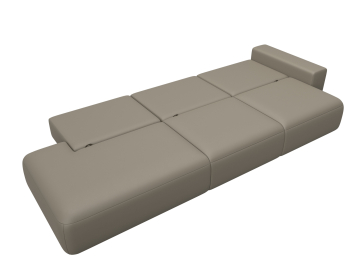 Диван прямой Лига-036 НПБ Модерн Лонг подлокотник справа, экокожа GRIFON