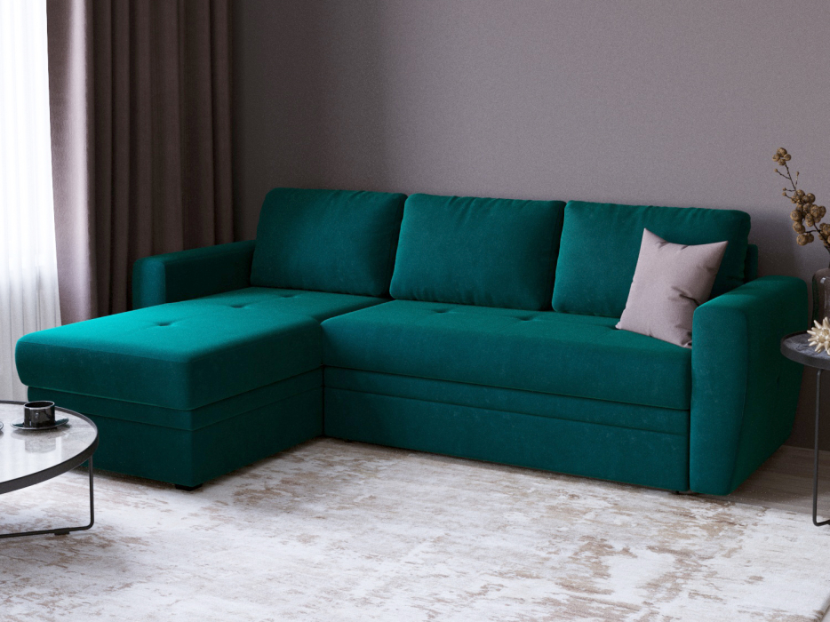 Диваны угловые в гостиную, Угловой диван-кровать Лакки