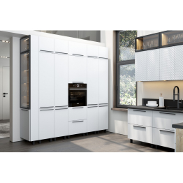 Кухня модульная угловая Этна. Комплект 2.6х2.1 м, софт вайт