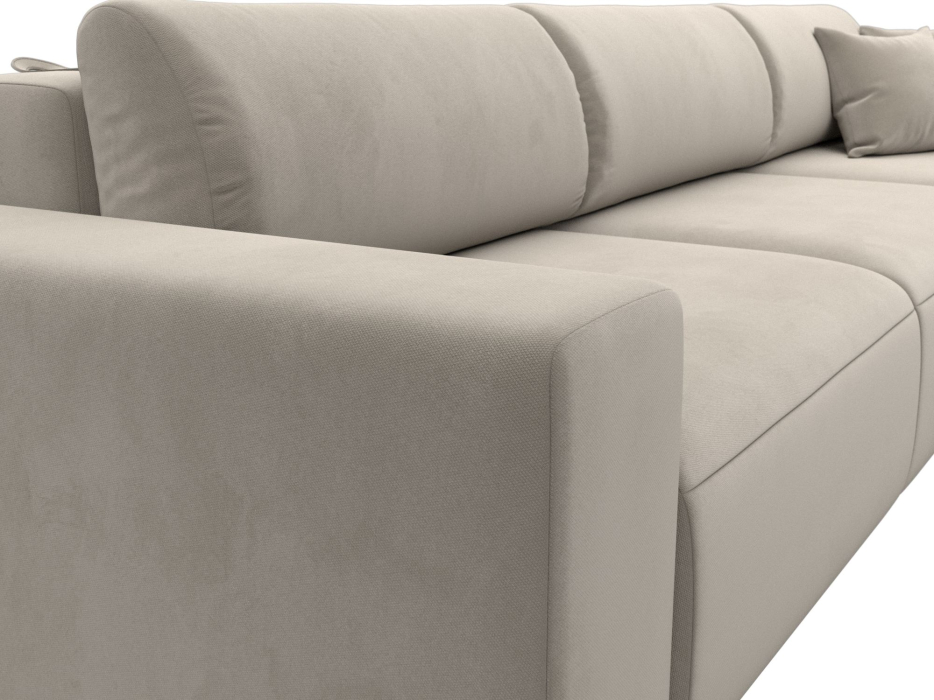 Диваны еврокнижки, Диван прямой Лига-036 Классик Лонг, микровельвет