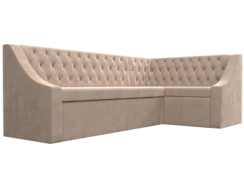 Кухонный угловой диван Мерлин правый угол велюр