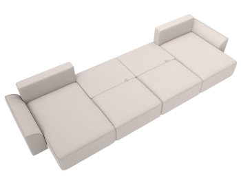 Диван п-образный Лига-048 НПБ лонг, замша JOLY