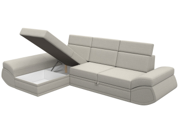 Диван угловой Лига-032 левый угол, рогожка Амур