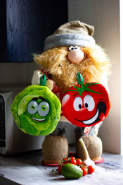 Прихватки кухонные STRAMIX Овощи на позитиве, набор из 2 шт.