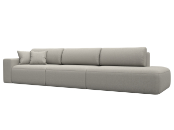 Диван прямой Лига-036 НПБ Модерн Лонг подлокотник слева, рогожка Амур