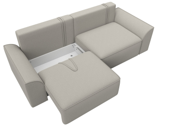 Диван прямой Лига-048 НПБ, рогожка Амур