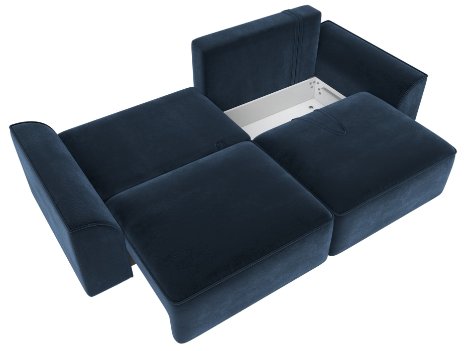 Диваны еврокнижки, Диван прямой Лига-048 НПБ, велюр TOWER