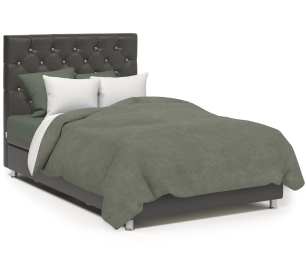 Кровать тахта Шармэль Люкс 90 с подъемным механизмом, рогожка/ экокожа