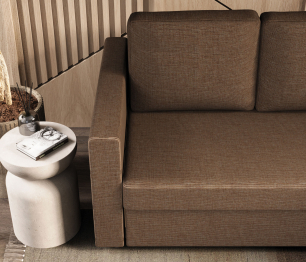 Диван угловой Джессика 2 правый, рогожка