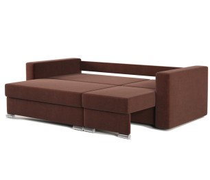 Угловой диван трансформер Рио правый с пуфиком