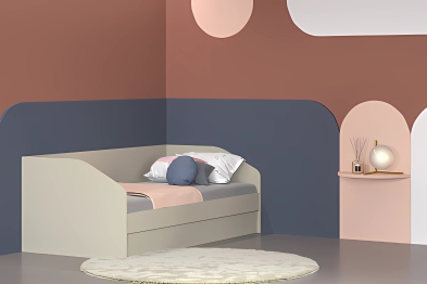 Модульная система Карина Кровать КР-118 Серый Кашемир