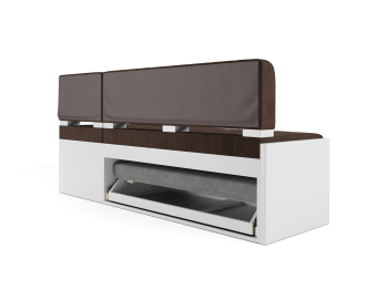 Диван угловой кухонный Ганновер (Велюр) 205х82х130 см