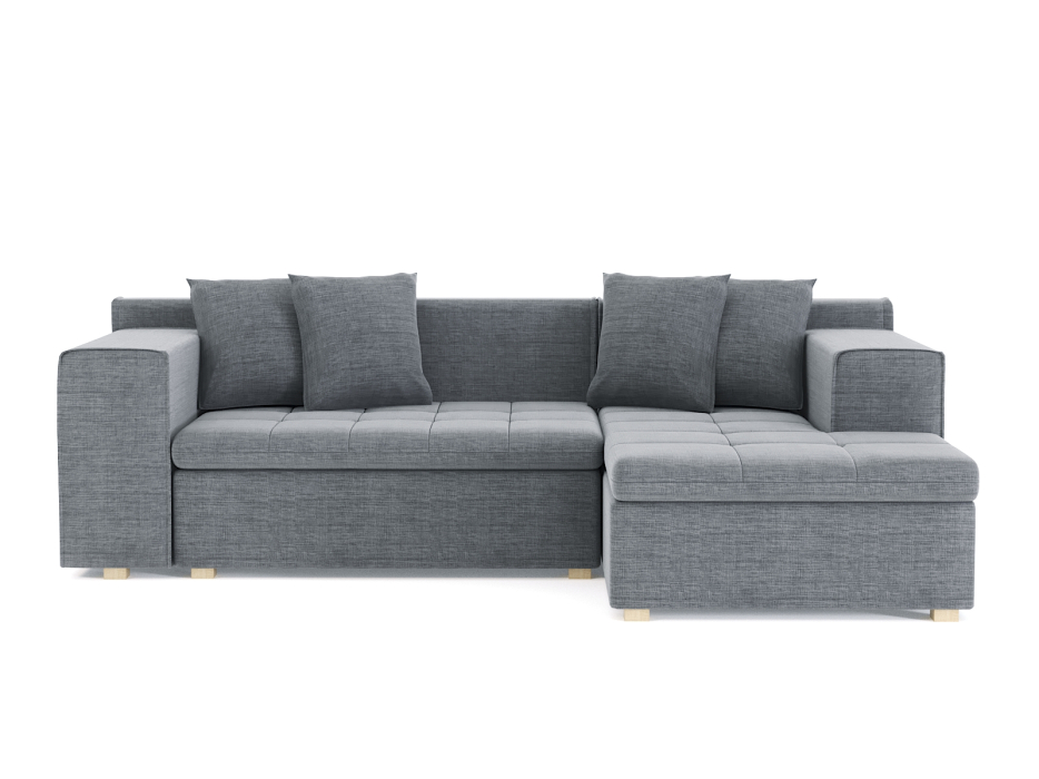 Диваны угловые в гостиную, Диван угловой Чикаго без механизма, рогожка