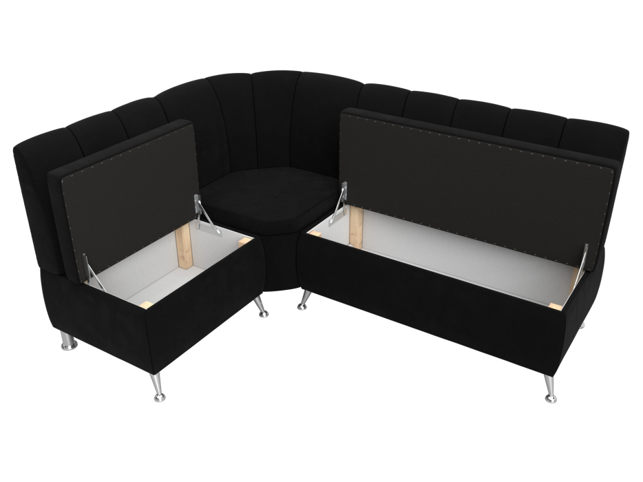 Диваны угловые кухонные, Диван кухонный угловой Кантри левый угол, микровельвет