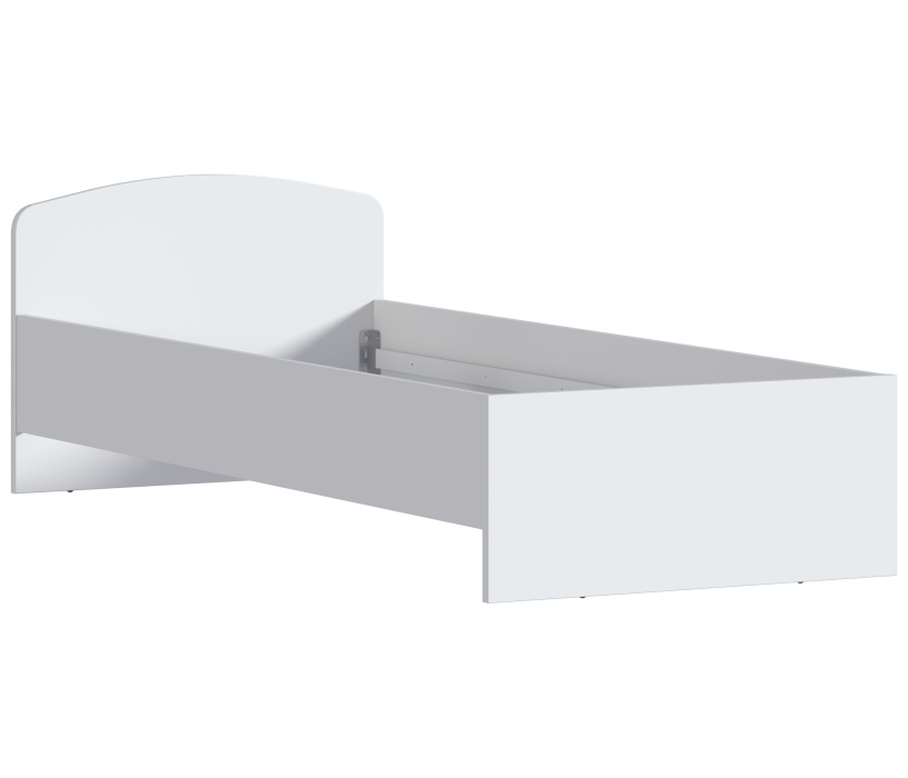 Кровати одноярусные, Кровать Кито СБ-2227 (800) Белый с основанием