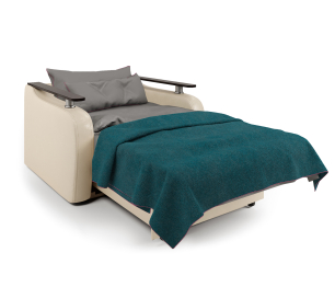 Кресло-кровать Гранд Д, экокожа/шенилл