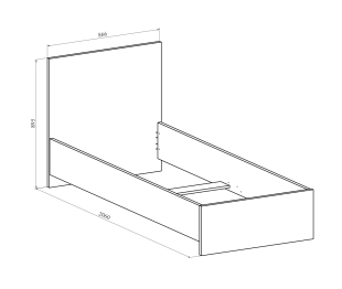 Кровать Виктория ВИ-22 (800x2000)