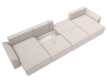 Диван п-образный Лига-048 НПБ лонг, замша JOLY