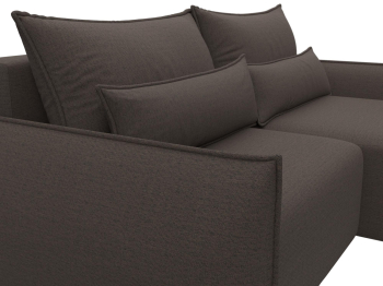 Диван угловой Лига-051 НПБ угол универсальный, рогожка Амур