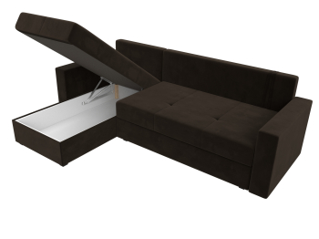 Диван угловой Верона Лайт левый угол, микровельвет