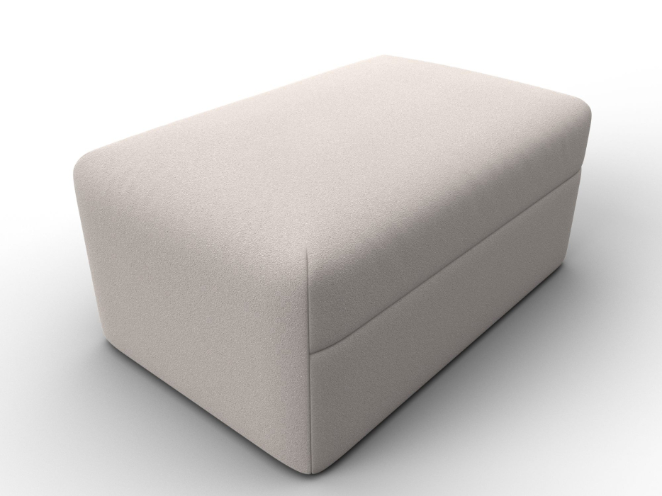 Пуф в прихожую, Модуль пуф Лига-060 НПБ, замша JOLY