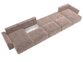 Диван П-образный Лига-048 НПБ МегаЛонг, велюр TOWER