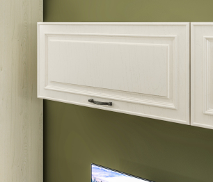 Полка Гранд / Ливерпуль СБ-3517 Дуб Приморский Белый/МДФ Классика Светлый