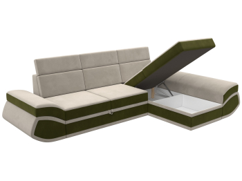 Диван угловой Лига-032 правый угол, микровельвет